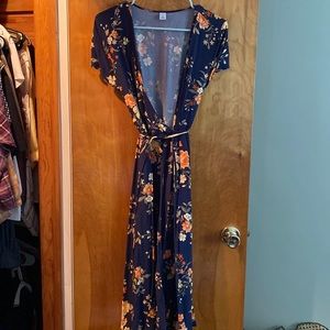 Old navy floral wrap dress